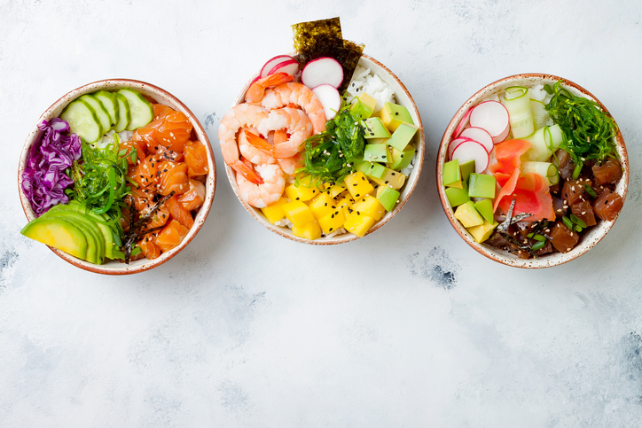 Poke and Buddha, Healthy Food in a Bowl