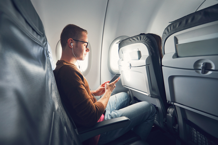 How can you avoid sore muscles when you fly?